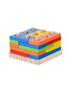 Nakładanka drewniana "Tetris" 
