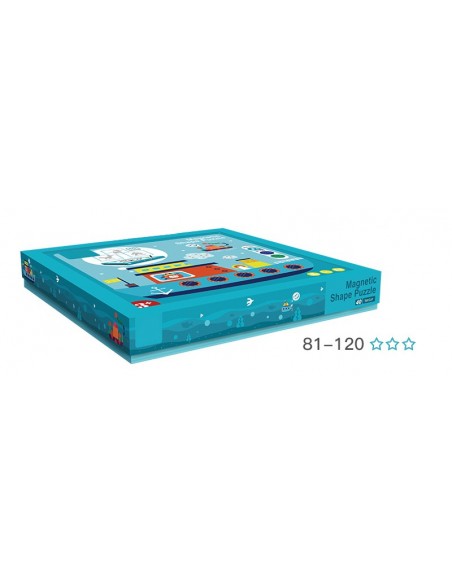 Puzzle magnetyczne kształty tablica