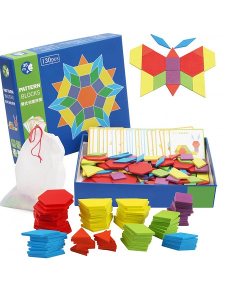 Gra układanka klocki puzzle drewniane Montessori