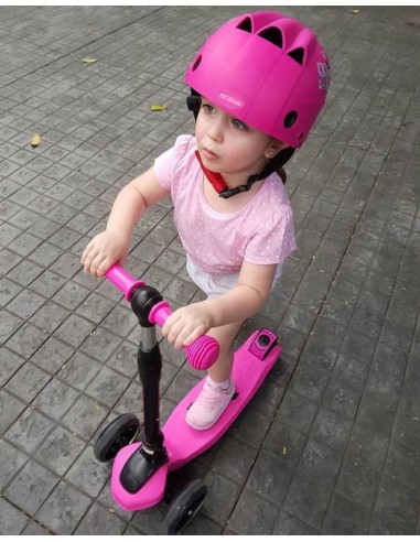KASK REGULOWANY RÓŻOWY na hulajnoga rolki deskorolka rower 