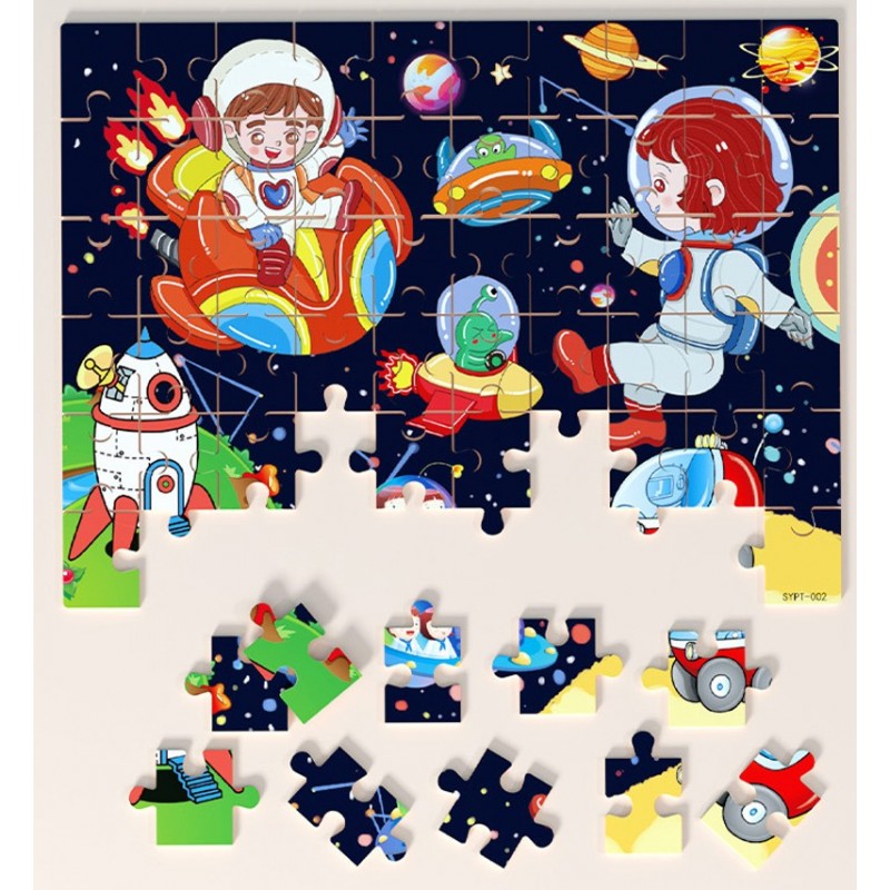 Puzzle drewniane "Dinozaury"