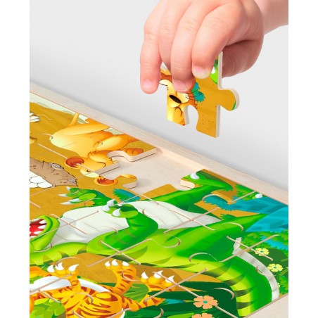 Puzzle drewniane "Budowa"