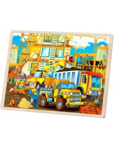 Puzzle drewniane "Budowa"