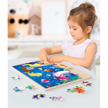 Puzzle drewniane "Budowa"