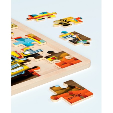 Puzzle drewniane "Budowa"