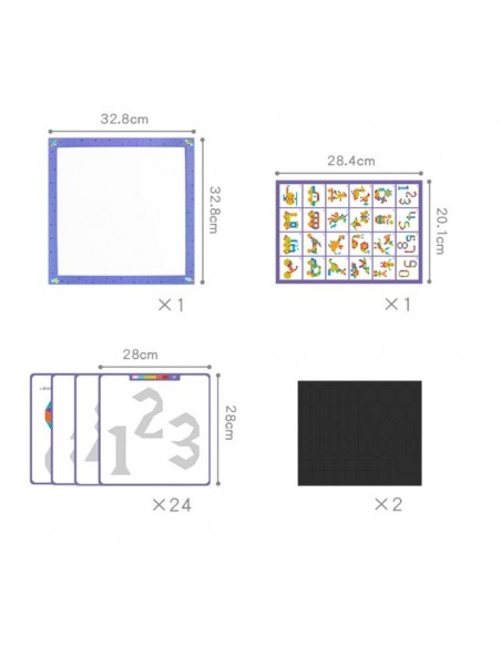 Magnetyczne klocki puzzle kształty