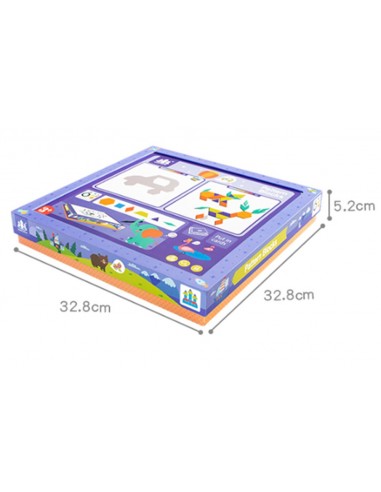 Magnetyczne klocki puzzle kształty