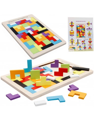 Układanka drewniana puzzle "Tetris"