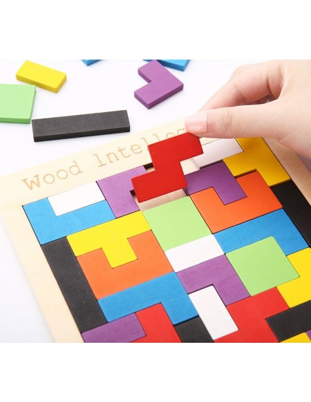Puzzle drewniane "Tetris"
