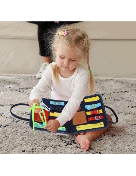 TABLICA MANIPULACYJNA SENSORYCZNA MONTESSORI