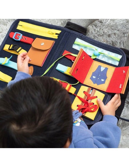 TABLICA MANIPULACYJNA SENSORYCZNA MONTESSORI