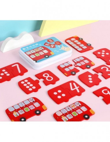 PUZZLE DREWNIANE GRA MATEMATYCZNA...
