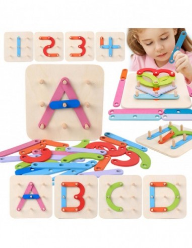 DREWNIANA UKŁADANKA MONTESSORI...