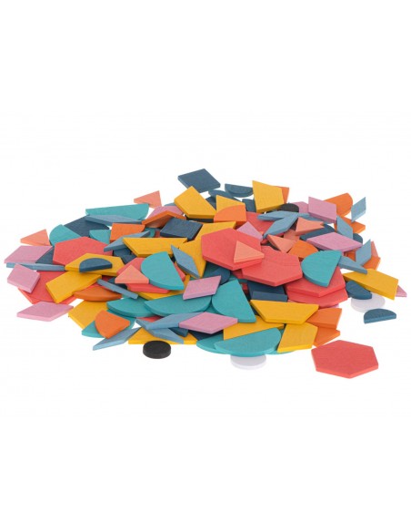 UKŁADANKA KLOCKI PUZZLE DREWNIANE MONTESSORI 180 el.
