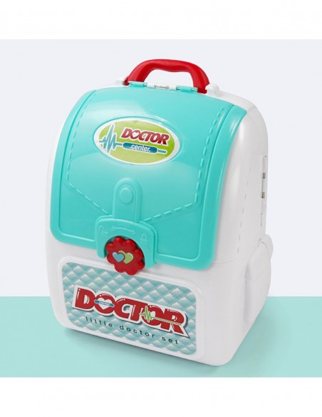 DUŻY ZESTAW LEKARSKI MAŁY LEKARZ DOKTOR W WALIZCE PLECAKU