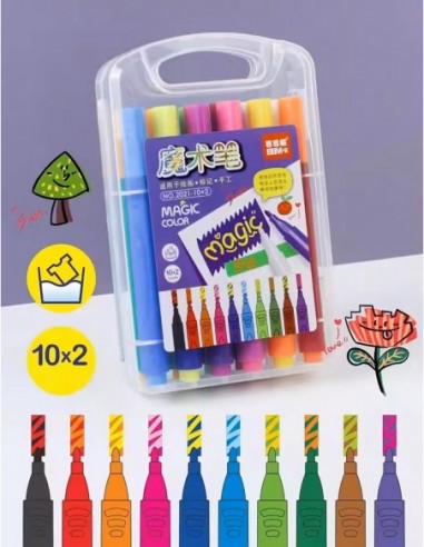 MAGICZNE PISAKI 12 SZT FLAMASTRY...