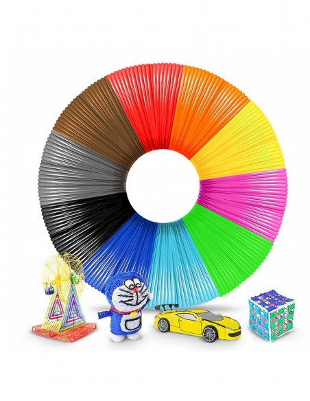 Wkłady PCL Długopis 3D Pen Zestaw 10 x Filamenty 5m kolor 1,75mm