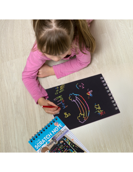 WYDRAPYWANKA ZDRAPYWANKA KOLOROWANKA NOTES A5 10 KARTEK NIEBIESKA