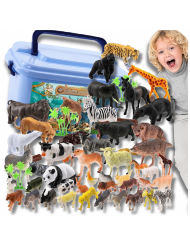 FIGURKI ZESTAW ZWIERZĄTEK ZOO FIGUREK...