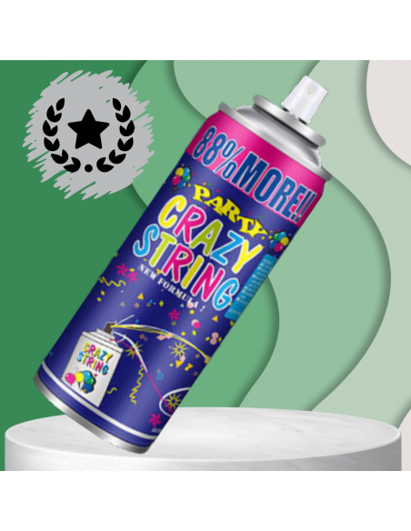 SERPENTYNA KONFETTI W SPRAYU NEON NA URODZINY IMPREZĘ RÓŻOWY 250 ML