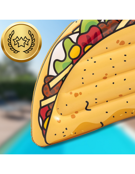 BESTWAY MATERAC DMUCHANY DO PŁYWANIA PLAŻA NA BASEN TACO DUŻY XXL