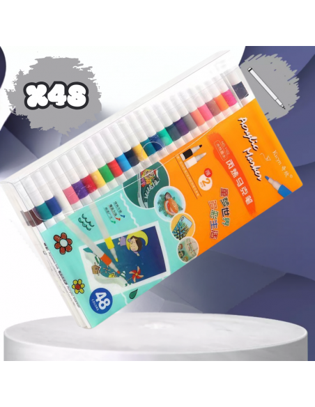 FLAMASTRY PISAKI AKRYLOWE DO RÓŻNYCH POWIERZCHNI 48 szt Acrylic Marker