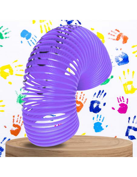 SPRĘŻYNA DLA DZIECI MAGICZNA SPRĘŻYNKA MAGIC SPRINGS EMOJI FIOLETOWA