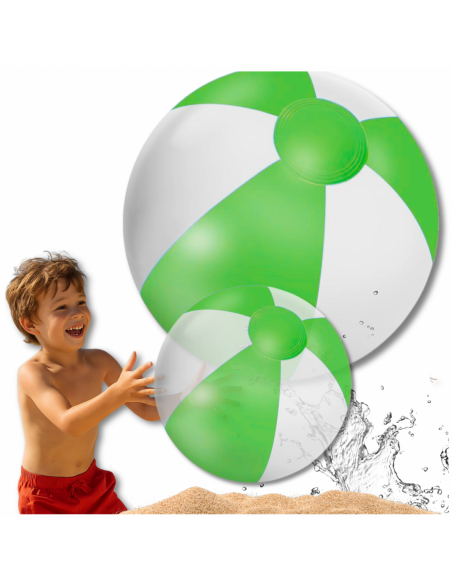PIŁKA PLAŻOWA DMUCHANA NA BASEN OGRÓD DUŻA 53 CM ZIELONA
