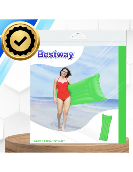 BESTWAY WYGODNY DMUCHANY NADMUCHIWANY MATERAC DO WODY PŁYWANIA 183 X 69 CM