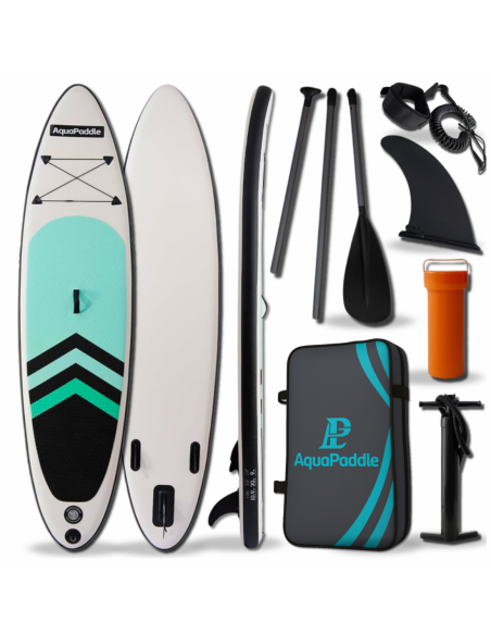Deska SUP 320 cm AquaPaddle Zestaw Paddleboard + Wiosło + Pompka + Plecak 180 kg