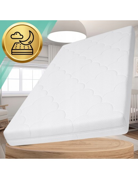 MATERAC NICEkids DLA DZIECI NIEMOWLĄT DO ŁÓŻECZKA TWARDY ŚREDNIO PREMIUM  4D 120x60