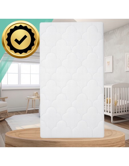MATERAC NICEkids DLA DZIECI NIEMOWLĄT DO ŁÓŻECZKA TWARDY ŚREDNIO PREMIUM  4D 120x60