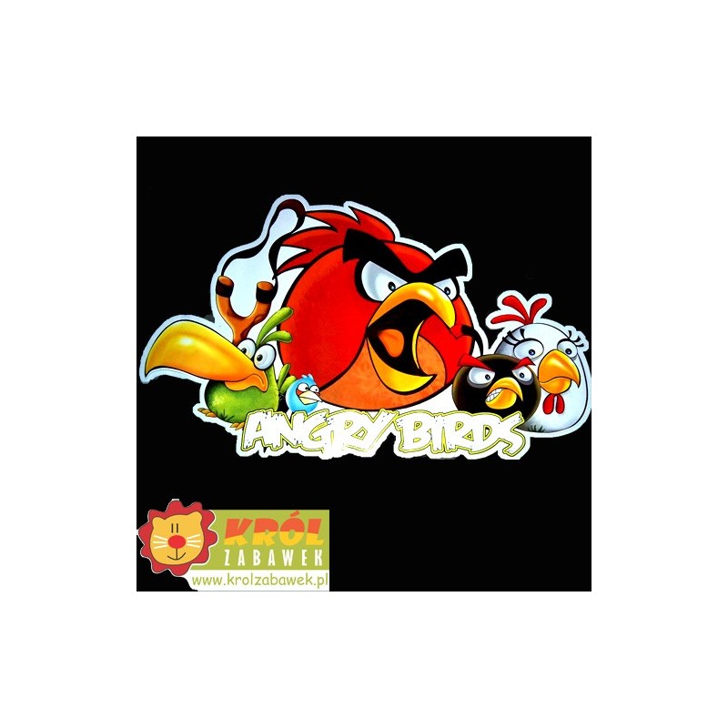 Duża naklejka na ścianę Angry Birds
