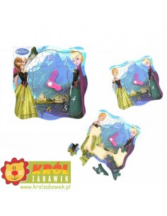Zegar drewniany Disney Kraina Lodu