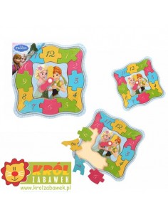 Zegar drewniany Disney Kraina Lodu