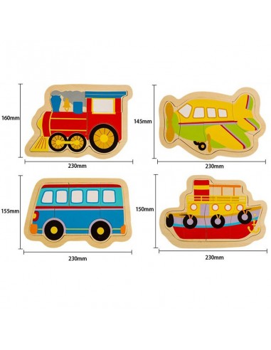 Układanka puzzle drewniane autobus