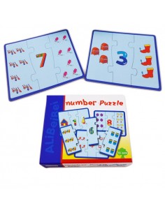 Puzzle Drewniane z cyframi