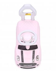 Jeździk MINI COOPER chodzik pchacz różowy 2