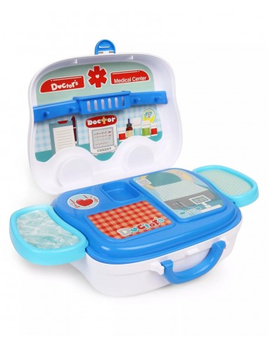 Zestaw MAŁY DOKTOR lekarz na kółkach  walizka ambulans
