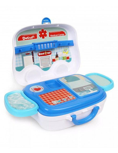 Zestaw MAŁY DOKTOR lekarz na kółkach  walizka ambulans
