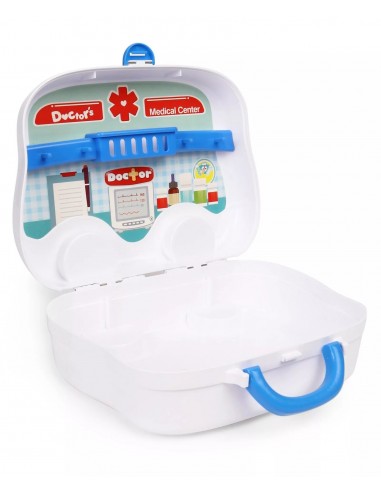 Zestaw MAŁY DOKTOR lekarz na kółkach  walizka ambulans