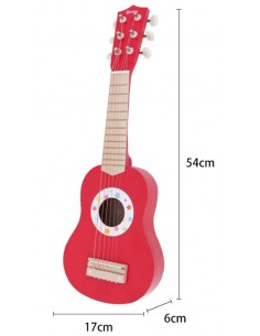 Gitara drewniana czerwona ONSHINE 2